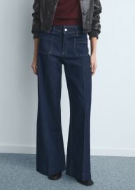Wide leg jeans with pockets - Women MANGO USA at Mango